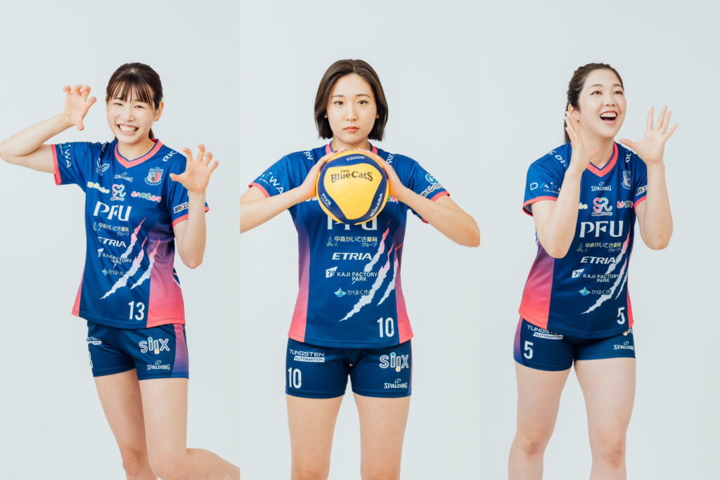 PFUブルーキャッツ 宣材写真 チーム撮影